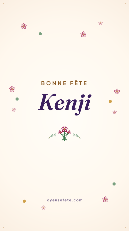Image « Bonne fête Kenji » au format story