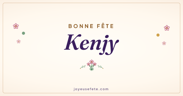 Image « Bonne fête Kenjy » au format large