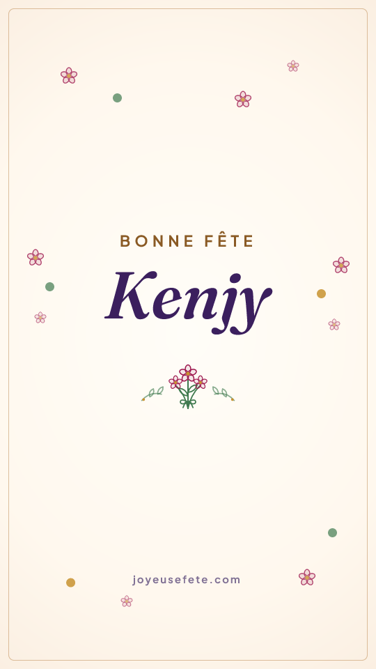 Image « Bonne fête Kenjy » au format story