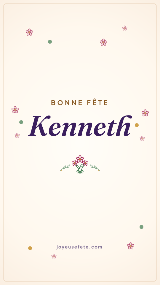 Image « Bonne fête Kenneth » au format story