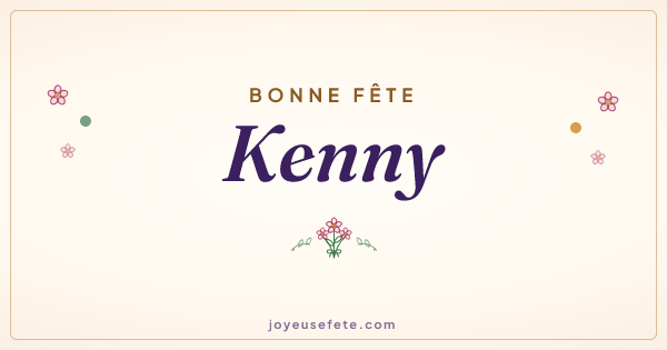 Image « Bonne fête Kenny » au format large
