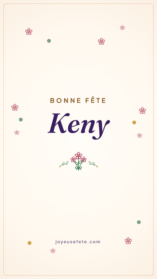 Image « Bonne fête Keny » au format story