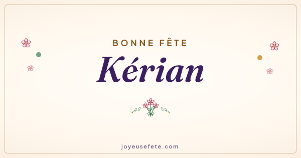 Image « Bonne fête Kérian » au format large