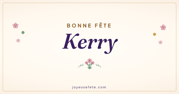 Image « Bonne fête Kerry » au format large