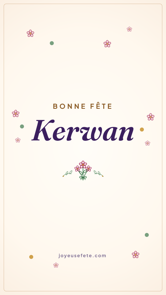 Image « Bonne fête Kerwan » au format story