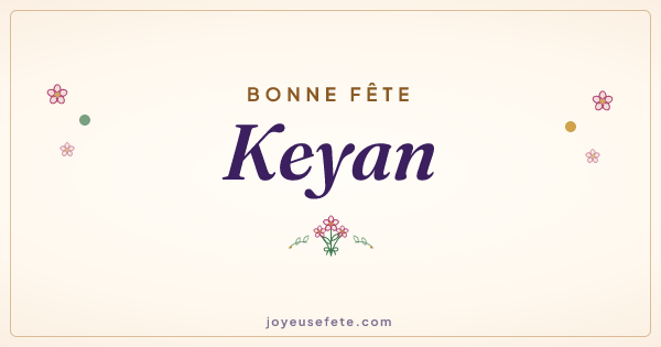 Image « Bonne fête Keyan » au format large