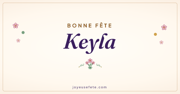 Image « Bonne fête Keyla » au format large