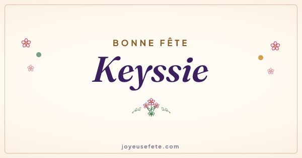 Image « Bonne fête Keyssie » au format large
