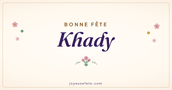 Image « Bonne fête Khady » au format large