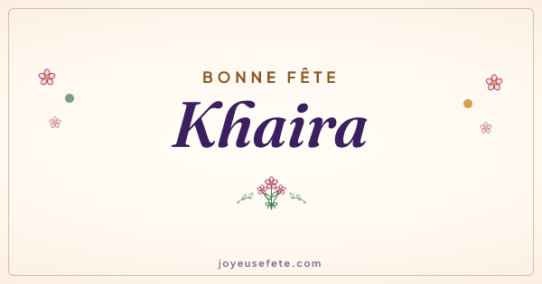 Image « Bonne fête Khaira » au format large