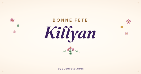 Image « Bonne fête Killyan » au format large