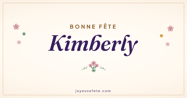 Image « Bonne fête Kimberly » au format large