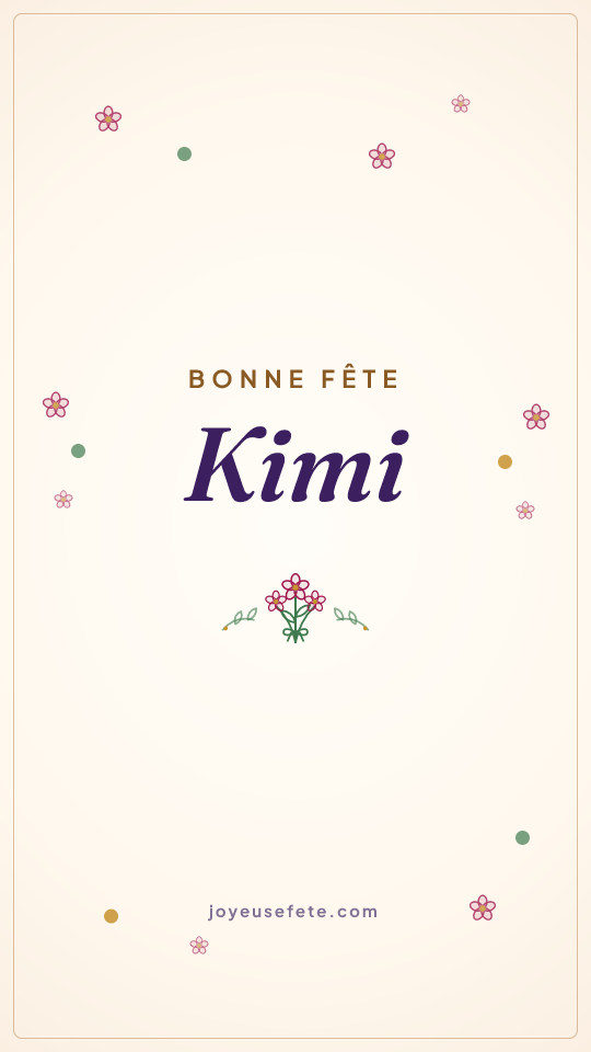 Image « Bonne fête Kimi » au format story