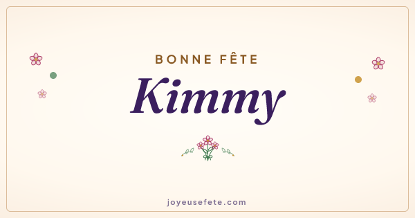 Image « Bonne fête Kimmy » au format large