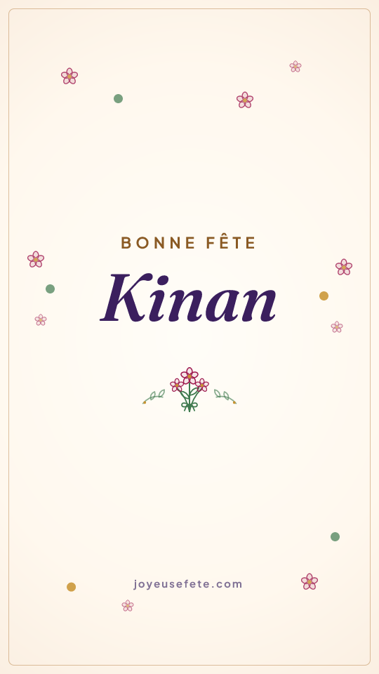 Image « Bonne fête Kinan » au format story