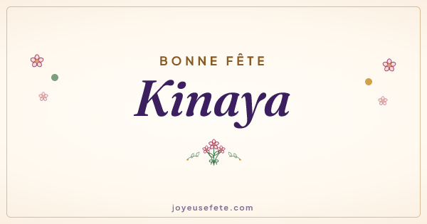 Image « Bonne fête Kinaya » au format large