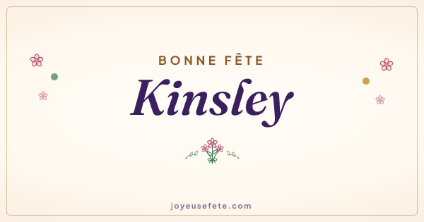 Image « Bonne fête Kinsley » au format large