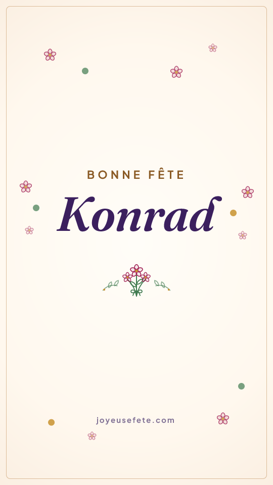 Image « Bonne fête Konrad » au format story