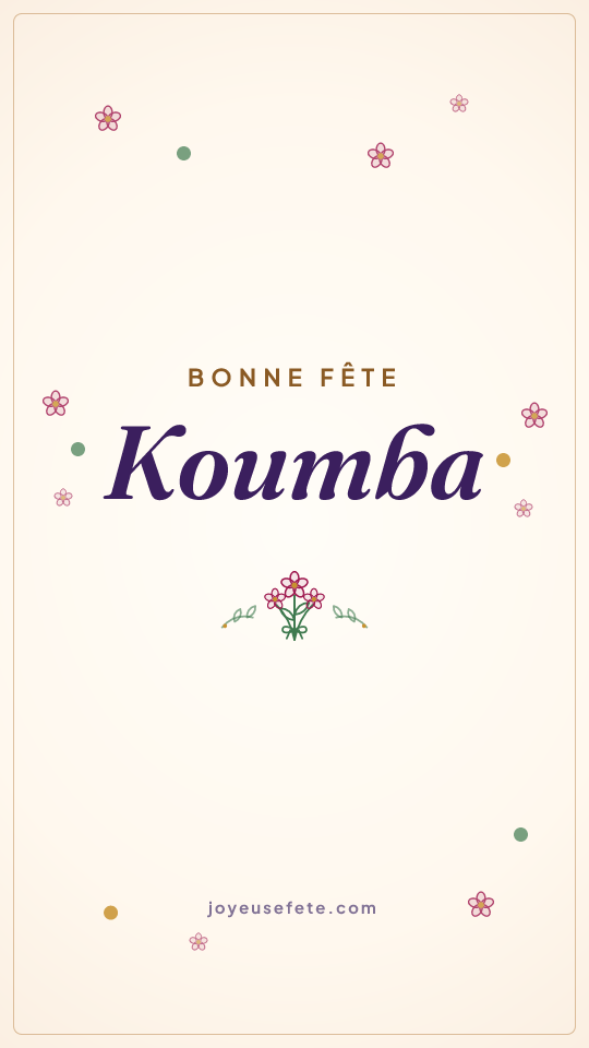 Image « Bonne fête Koumba » au format story