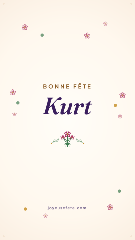 Image « Bonne fête Kurt » au format story