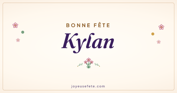 Image « Bonne fête Kylan » au format large