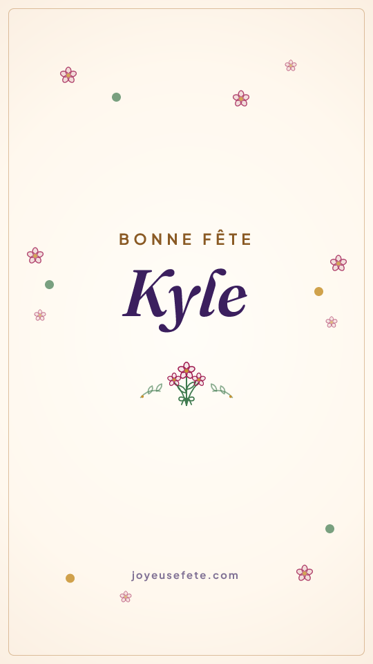 Image « Bonne fête Kyle » au format story