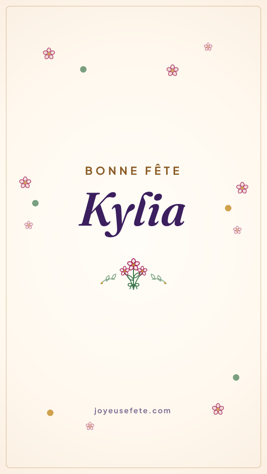 Image « Bonne fête Kylia » au format story