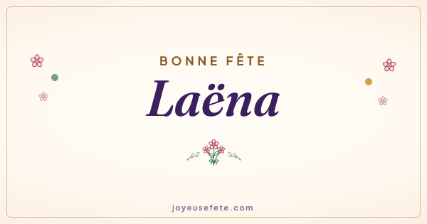Image « Bonne fête Laëna » au format large