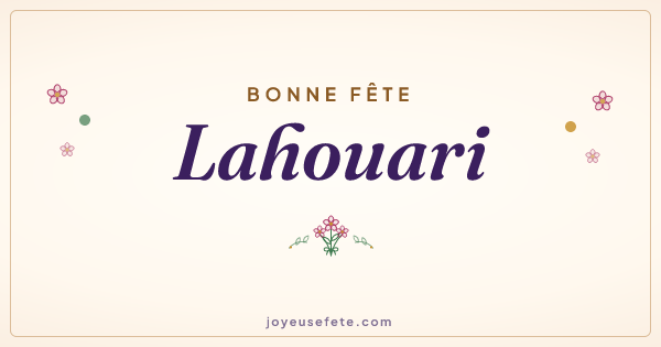 Image « Bonne fête Lahouari » au format large