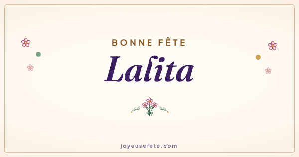 Image « Bonne fête Lalita » au format large