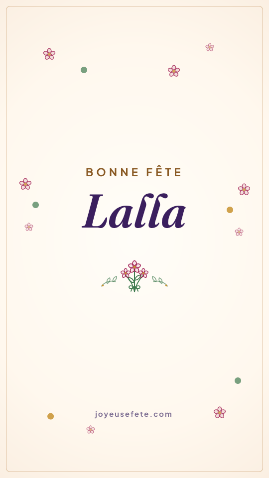 Image « Bonne fête Lalla » au format story