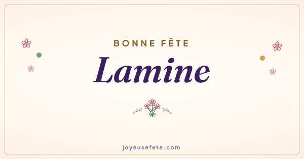 Image « Bonne fête Lamine » au format large