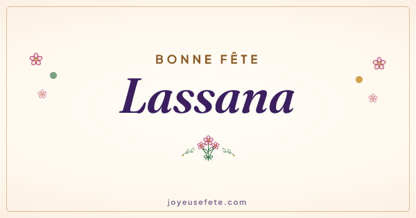 Image « Bonne fête Lassana » au format large