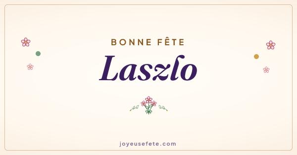 Image « Bonne fête Laszlo » au format large