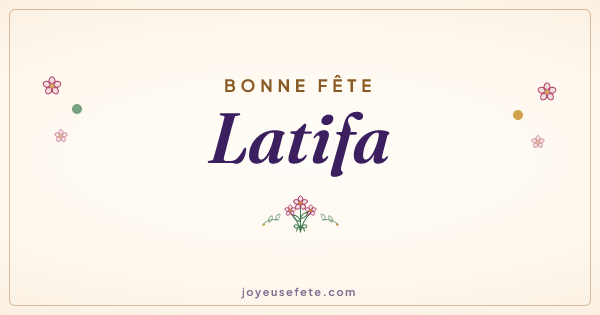 Image « Bonne fête Latifa » au format large