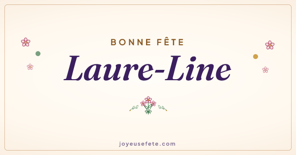 Image « Bonne fête Laure-Line » au format large