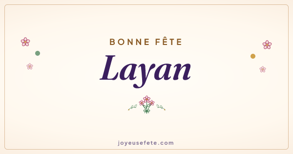 Image « Bonne fête Layan » au format large