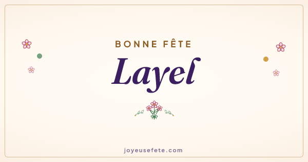 Image « Bonne fête Layel » au format large