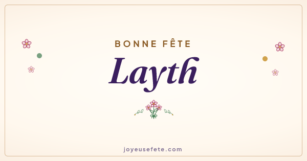 Image « Bonne fête Layth » au format large