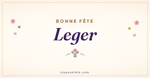Image « Bonne fête Leger » au format large