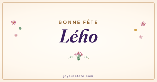Image « Bonne fête Lého » au format large