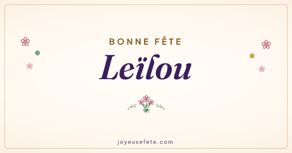 Image « Bonne fête Leïlou » au format large
