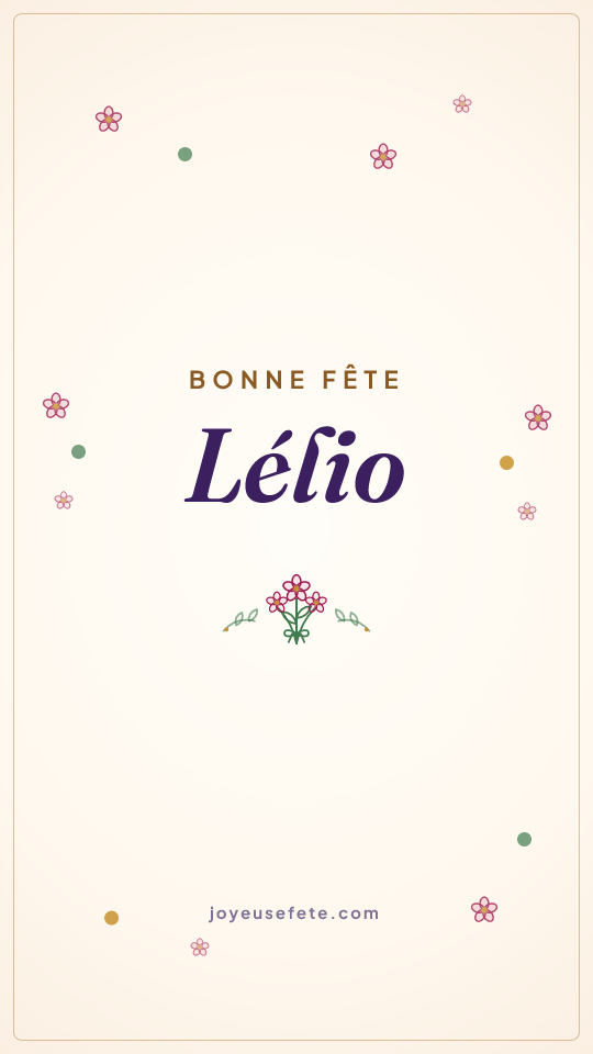 Image « Bonne fête Lélio » au format story
