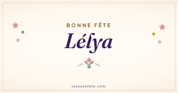 Image « Bonne fête Lélya » au format large