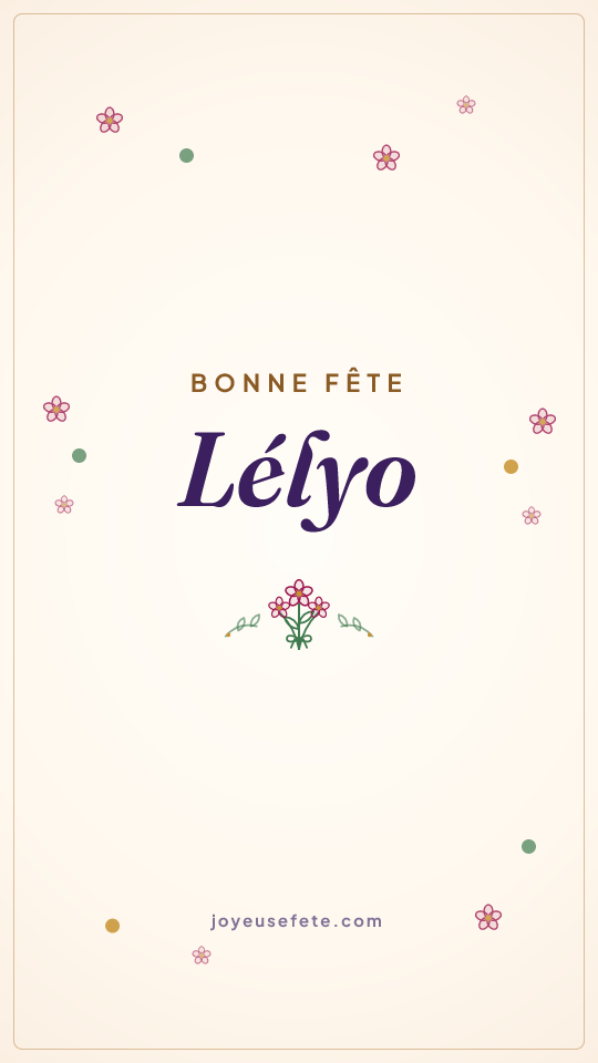 Image « Bonne fête Lélyo » au format story