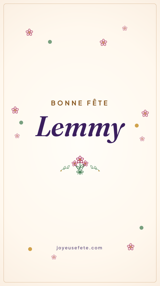 Image « Bonne fête Lemmy » au format story