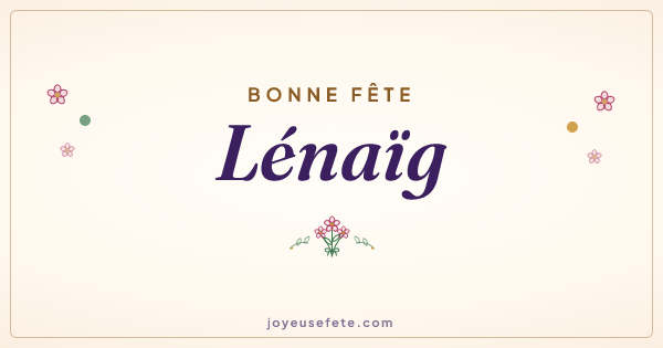 Image « Bonne fête Lénaïg » au format large