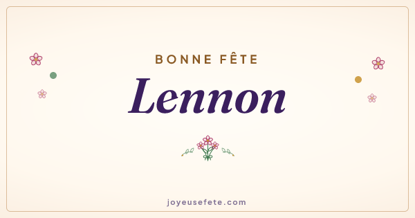 Image « Bonne fête Lennon » au format large