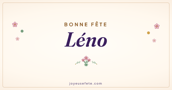 Image « Bonne fête Léno » au format large