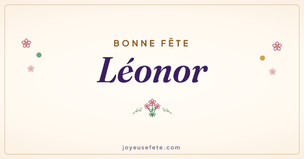 Image « Bonne fête Léonor » au format large